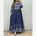ساحلی کلوش ملیسا جنس کرپ فلور فری سایز 38 تا 48 - Image 5