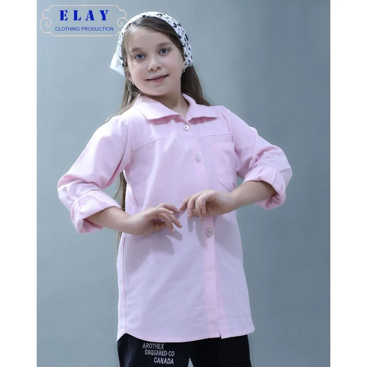 012ac9aa-342d-4cfc-8926-2ca413ba8a40 شومیز لینن دخترانه مدل دریا مانتو تابستانی خنک سایز 1 - Image 1