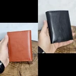 کیف پول چرم اصل گاوی جاکارتی دار دو برگ - Image 3