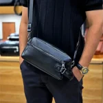 کیف دستی و دوشی مردانه شوزبگ چرم وارداتی درجه یک - Image 2