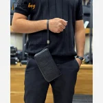 کیف دستی پاسپورتی چرم طبیعی ظفر - Image 2