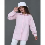شومیز لینن دخترانه مدل دریا مانتو تابستانی خنک سایز 1 - Image 2