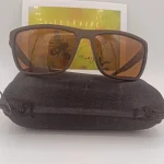 عینک آفتابی اوگا OGA آیتم 97090 پلاریزه UV400 قاب TR90 مستطیلی مشکی قهوه ای - Image 8