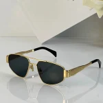 عینک آفتابی زنانه سلین فلزی UV 400 سبک راحت آیتم 8247 - تصویر 5