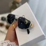 عینک آفتابی زنانه سلین فلزی UV 400 سبک راحت آیتم 8247 - تصویر 12