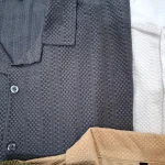 ست پیراهن و شلوارک مردانه پارچه مراکشی گرم بالا سایز L تا 3XL - Image 5