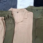 ست پیراهن و شلوارک مردانه پارچه مراکشی گرم بالا سایز L تا 3XL - Image 7