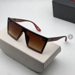 عینک آفتابی ریبن مدل 9020 اسپرت با فریم کائوچویی مشکی و لنز جیوه ای UV400 - Image 3