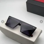 عینک آفتابی ریبن مدل 9020 اسپرت با فریم کائوچویی مشکی و لنز جیوه ای UV400 - Image 6