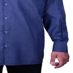 پیراهن مردانه آستین بلند تترون چهارخانه دو جیب مدل رگولار فیت - Image 4