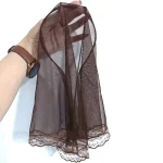 مینی اسکارف تل دار دور گیپور ابعاد 62 در 62 مناسب بهار و تابستان - Image 6