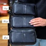 کیف دستی و دوشی مونت بلانک چرم صنعتی سه کاره - Image 3