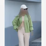 شومیز زنانه مدل هانیسا جنس دبل فیس فری سایز مناسب 38 تا 48 - Image 6