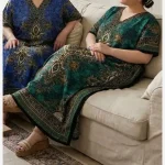 تونیک سیلک هندی مدل خفاشی فری سایز رنگبندی جذاب - Image 2