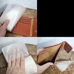 کیف پول و جامدارکی مردانه چرم اصل گاوی دو دکمه با 18 جاکارتی - Image 2