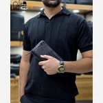 کیف دستی پاسپورتی چرم طبیعی ظفر