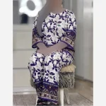 بلوز و شلوار نخی شیوان 7594