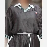 ست کراپ و شلوار تنسل پری خنک دو خط فری سایز 38 تا 46 چهار رنگ - Image 5