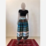 شلوار نخ طرح اندونزی خنک تابستانه فری سایز - Image 8