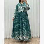 ساحلی کلوش ملیسا جنس کرپ فلور فری سایز 38 تا 48 - Image 2