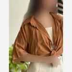 شومیز نخی گره ای خنک و تابستانه - Image 9