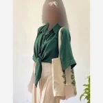 شومیز نخی گره ای خنک و تابستانه - Image 6