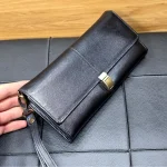 کیف دستی پاسپورتی چرم اصل گاوی مردانه - Image 5