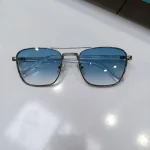 عینک آفتابی لویی ویتون دو پل فلزی یونیسکس یووی 400 - تصویر 4