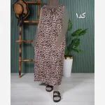 سارافون نخی پلنگی خنک و راحت فری سایز - Image 2