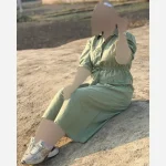 پیراهن مانتو دانشجویی لینن وارداتی فری سایز - Image 7