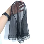مینی اسکارف تل دار دور گیپور ابعاد 62 در 62 مناسب بهار و تابستان - Image 7