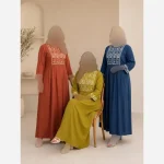 ساحلی نخی ململ زنانه طرح الهه فری سایز مناسب تابستان - تصویر 5