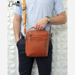 کیف دستی دوشی چرم خارجی ضد خش وارداتی - Image 3
