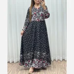 ساحلی کلوش ملیسا جنس کرپ فلور فری سایز 38 تا 48 - Image 6