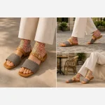 صندل زنانه مینیمال آویسا رنگ طوسی - Image 2