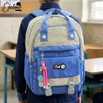 کوله پشتی مدرسه رنگی ضد آب مناسب دبستان و راهنمایی ارتفاع 40 سانتیمتر - Image 4