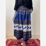 شلوار نخ طرح اندونزی خنک تابستانه فری سایز - Image 4
