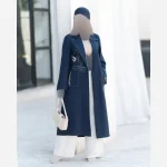 مانتو مدل لک لک جنس کرپ شانتون تایوان سایز 38 تا 54 قد 120 - Image 4