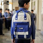 کوله پشتی مدرسه رنگی ضد آب مناسب دبستان و راهنمایی ارتفاع 40 سانتیمتر - Image 3
