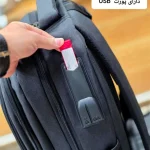کوله پشتی ضدآب اسپرت مناسب دانشجویی و روزمره با پورت USB و جاکلپتپی - Image 12