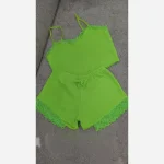 لباس خواب کبریتی نیم تنه و شورتک وارداتی مناسب سایز 38 تا 42