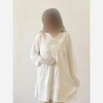 تونیک خامه دوزی شده زنانه جنس نخ وارداتی فری سایز تابستانه - Image 2
