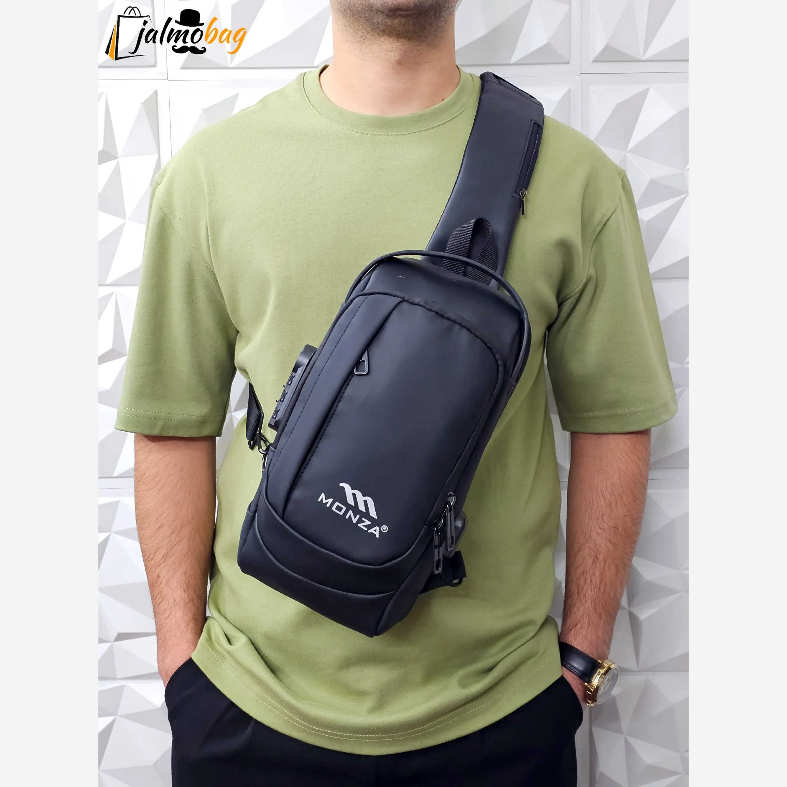 9f8c54c7-17fd-452a-8ec5-c48734bc6f6b بادی بگ ضد آب مونزا پورت هندزفری دار مدل قفل رمزدار - Image 1