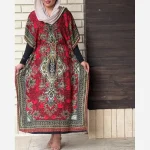 پیراهن پانچ سیلک هندی زنانه فری سایز تابستانی - Image 9