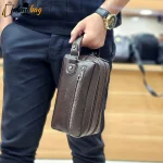 کیف دستی مردانه چرمی شوزبگ دو خانه چرم صنعتی خارجی - Image 6