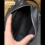 کیف دستی و دوشی چرم طبیعی گاوی دو خانه مدل شوزبگ - Image 19