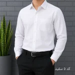 پیراهن آستین بلند مردانه بنگال کشی قواره اندامی رنگ ثابت - تصویر 11