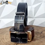 کمربند ریلی چرم طبیعی گاوی 3.5 سانت طول 125 سانتی متر سگک خارجی - Image 3