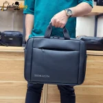 کیف اداری لپتاپی سیلیکونی ضد خش دوشی و دستی دو خانه - Image 2