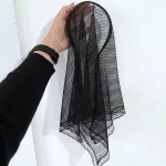 مینی اسکارف تل دار دور گیپور ابعاد 62 در 62 مناسب بهار و تابستان - Image 10